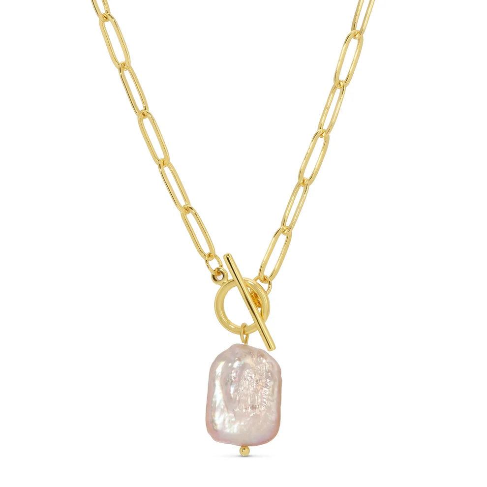 Baroque Pearl Toggle Necklace | Splendid Iris