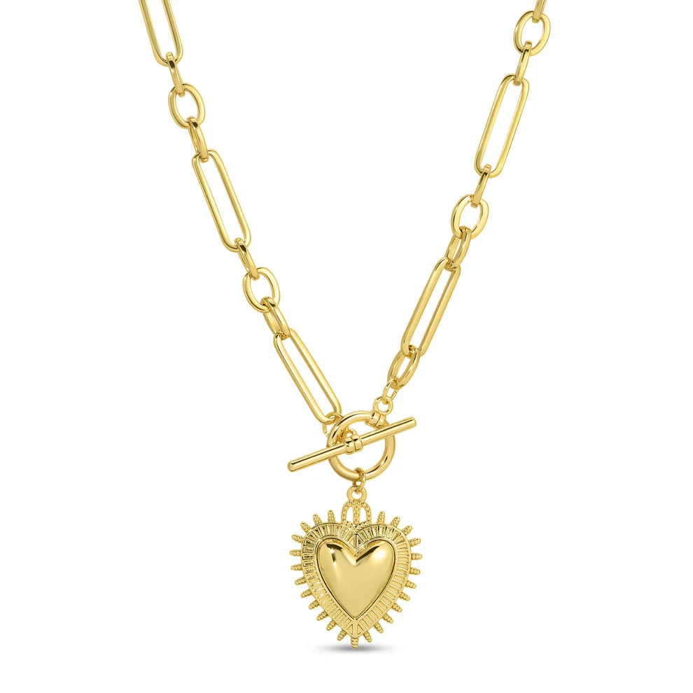 Heart Statement Toggle Necklace | Splendid Iris