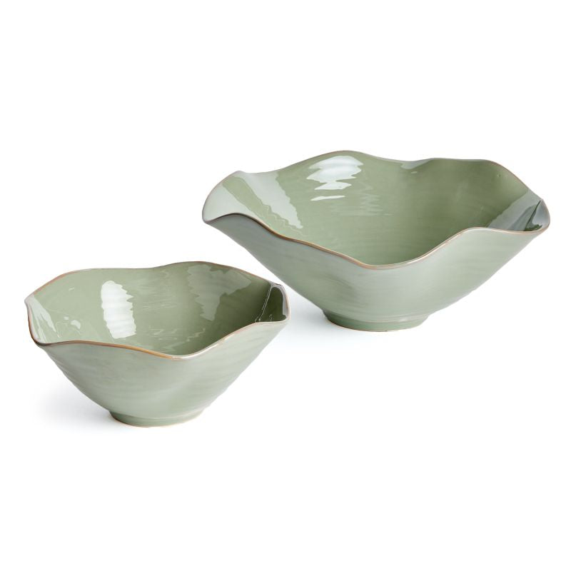 Rivo Decorative Bowls - Set of 2 in Green