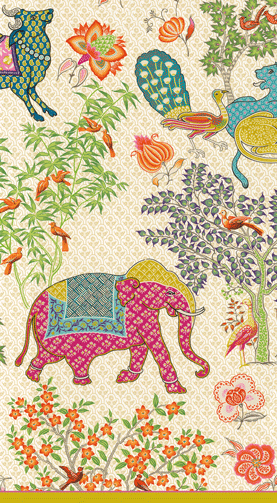 Le Jardin De Mysore Guest Towel by Caspari