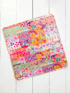 XL Bedside Caddy - Pink Watercolor Patchwork