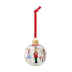 Nutcracker Porcelain Ornament