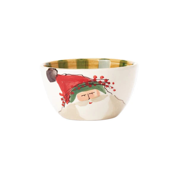 Old St. Nick Green Hat Cereal Bowl | Vietri