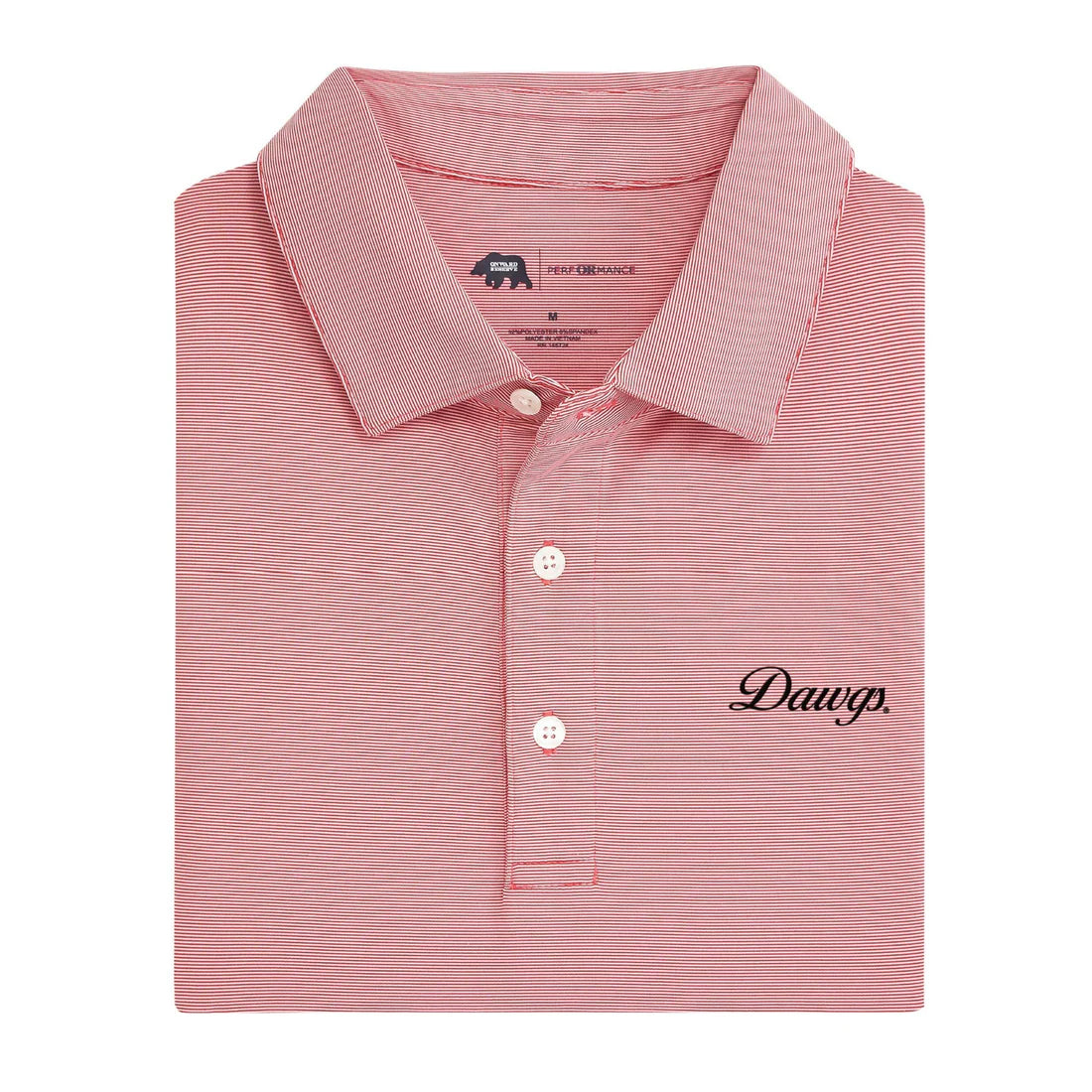 Dawgs Vintage Script Hairline Stripe Polo | Onward Reserve