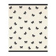 Cozy Throw - Ivory/Black Bows | Bella Sleep + Spa