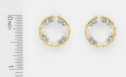 Poppy White Multi Earrings | Meghan Browne