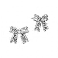 Priss Silver Bow Earrings | Meghan Browne