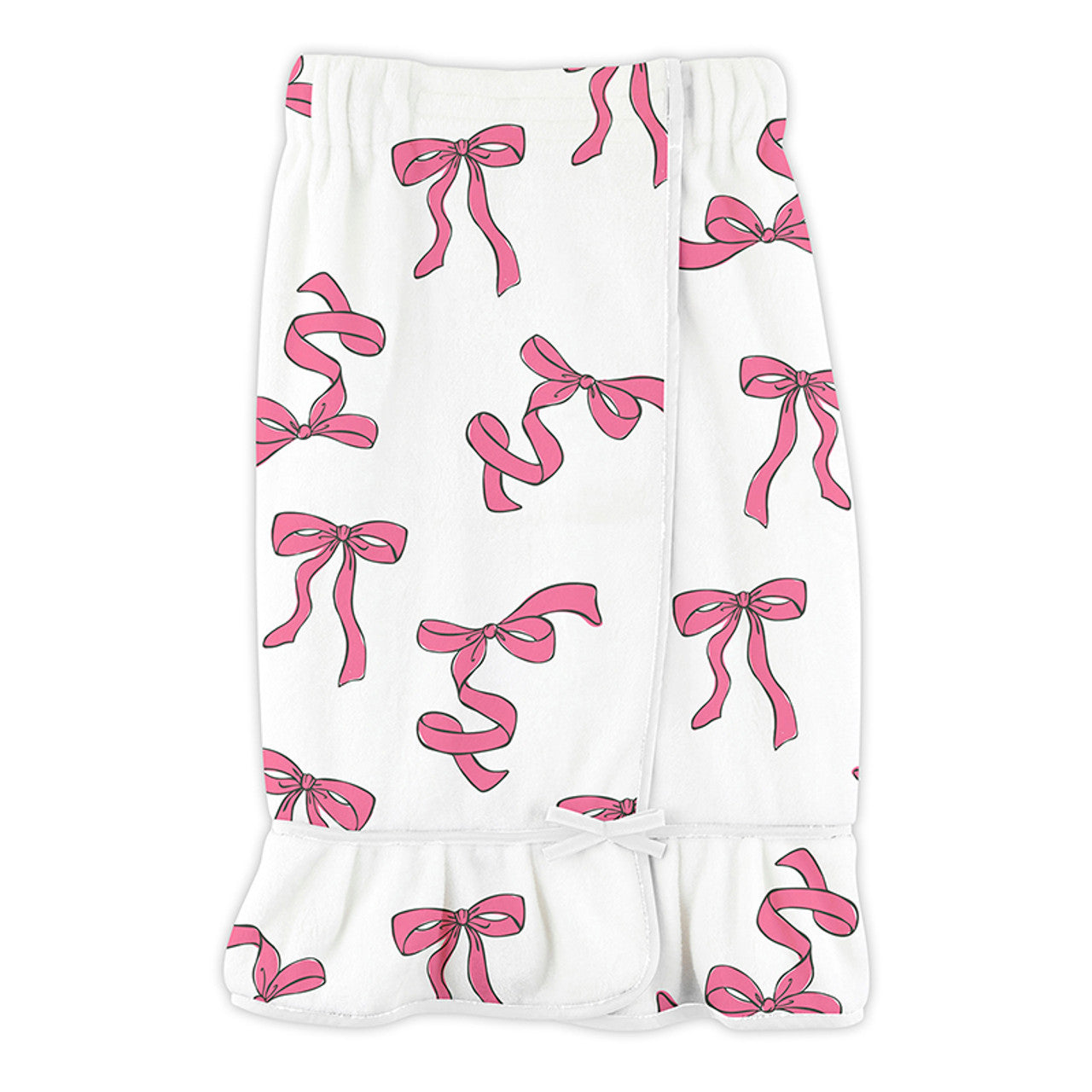 Plush Spa Wrap - Pink Bows | Bella Sleep + Spa