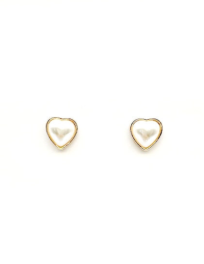 Roe Pearl Heart Earrings | Meghan Browne