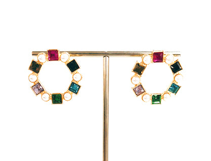 Royal Multi Stud Earrings