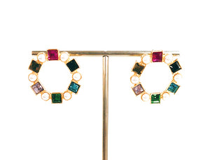 Royal Multi Stud Earrings