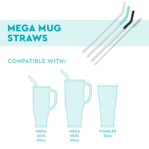 Mega Mug Reusable Straw Set