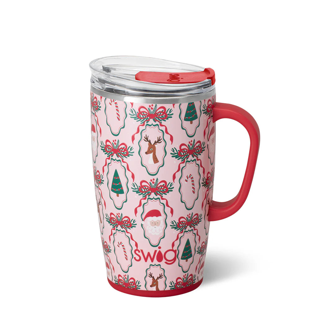 Christmas Cameos 18 oz Travel Mug | Swig