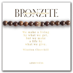 Gemstone Sparkle Bracelet-Bronzite