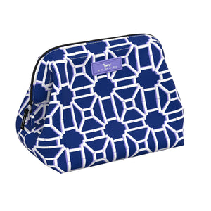 Little Big Mouth Makeup Bag in Lattice Knight