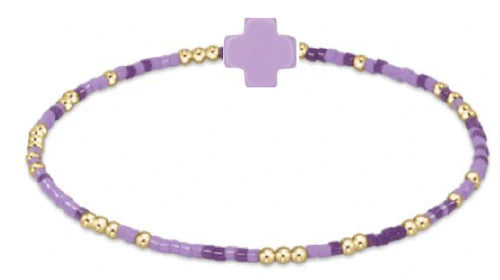 egirl hope unwritten signature cross bracelet- Purple People Eater