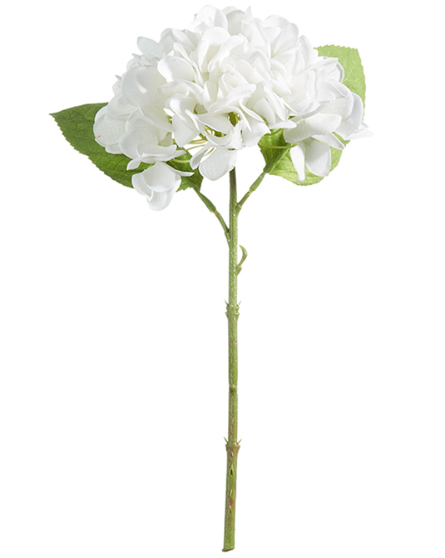 Real Touch White Hydrangea Stem