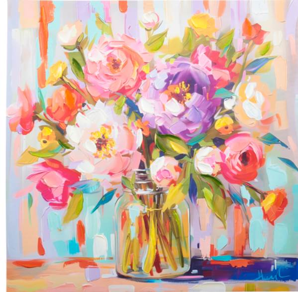 Large Floral Wall Art