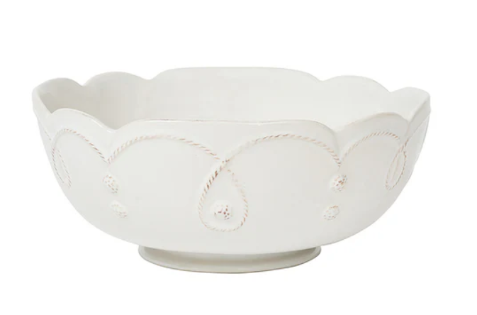 Jardins Du Monde 10" Serving Bowl - Whitewash