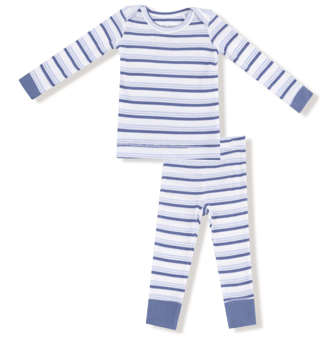 Long Sleeve Loungewear Set Vintage Stripe, Blue