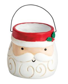 Paper Mache Santa Treat Bucket | Mudpie