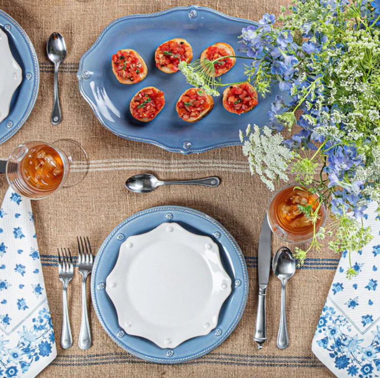 Berry & Thread Chambray 16" Platter | Juliska