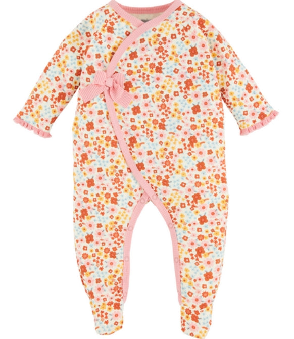 Fall Floral Baby Sleeper- 3-6month