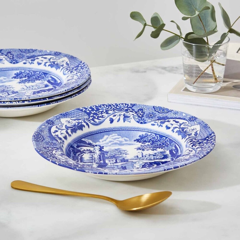 Blue Italian 9" Soup Plate | Spode