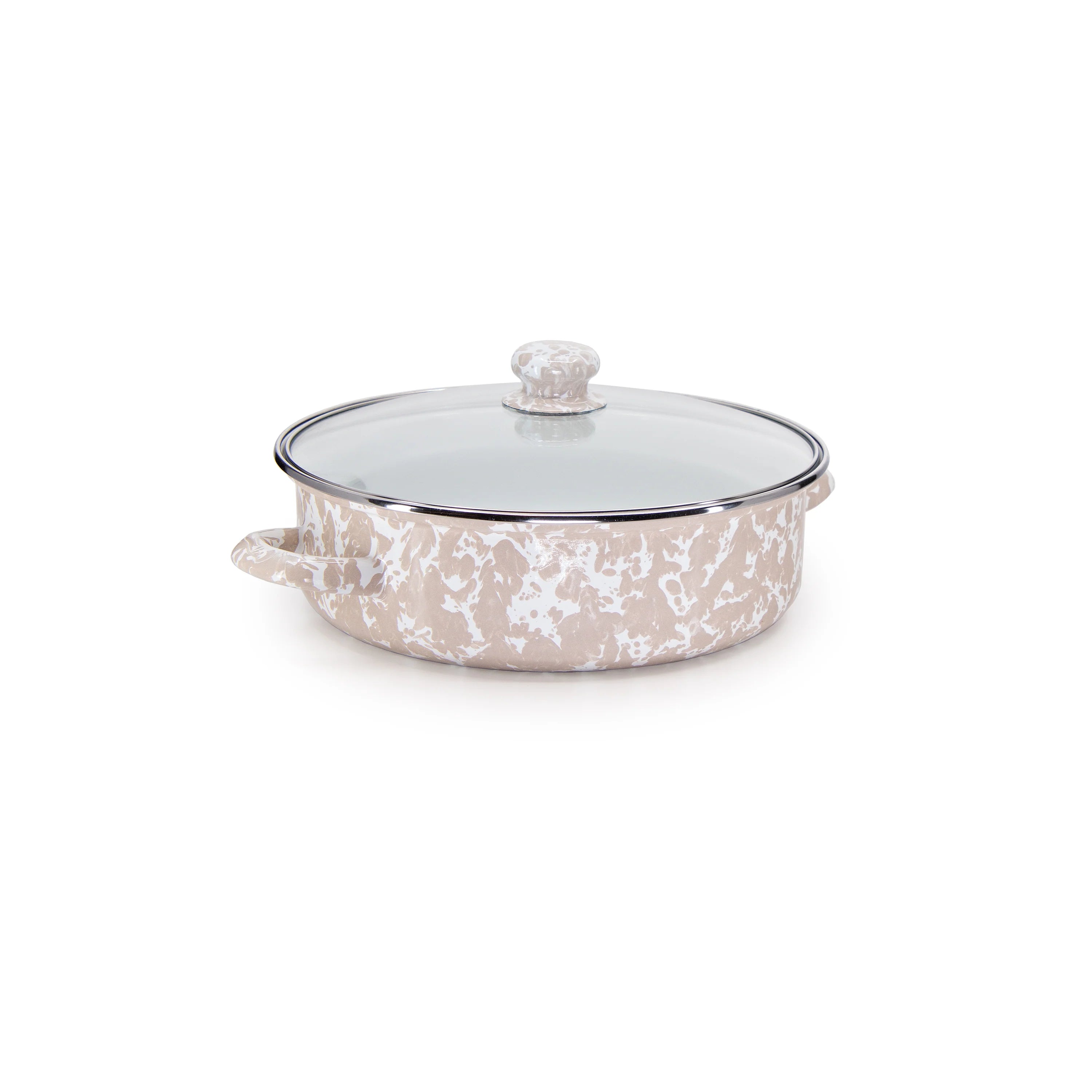 Golden Rabbit Taupe Swirl Small Saute Pan