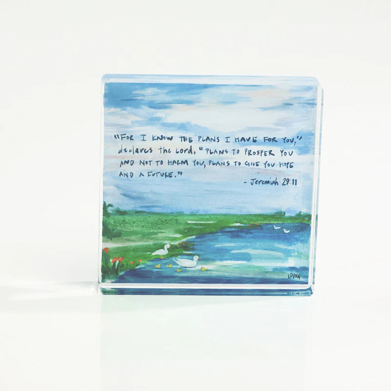 Jeremiah 29:11 Acrylic Scripture Block | Lauren Dunn