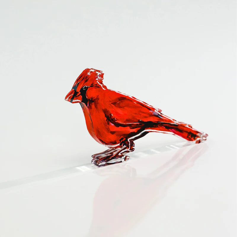 Messenger Cardinal Acrylic | Lauren Dunn