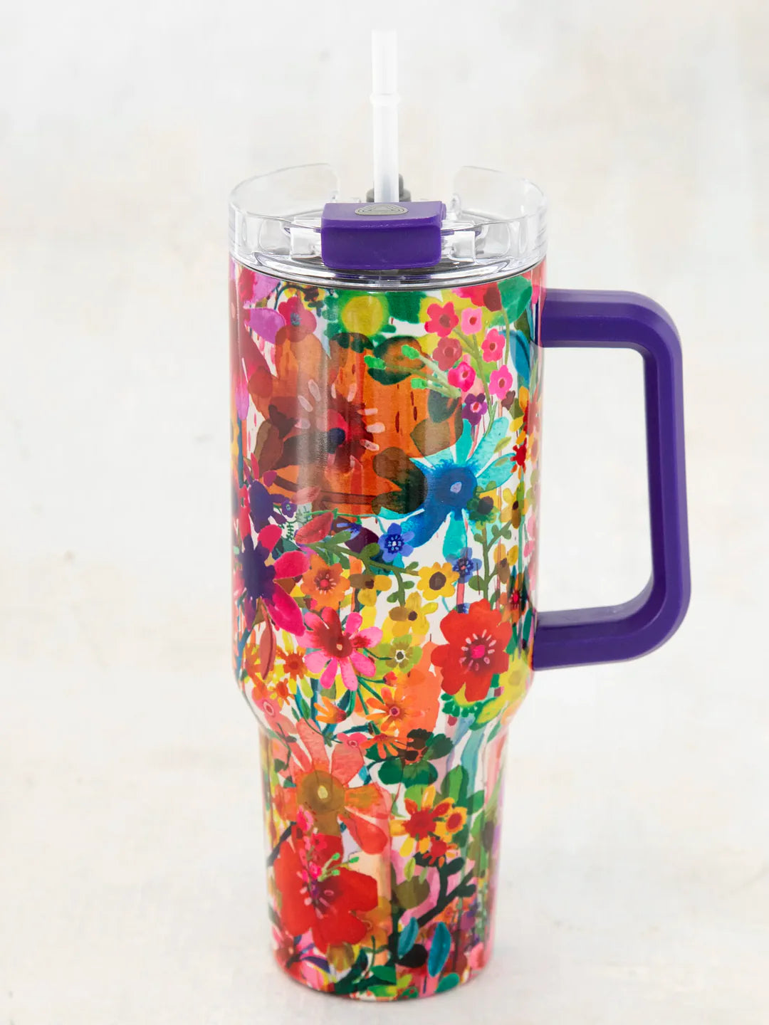 Mega 40 oz Tumbler | Bright Floral | Natural Life