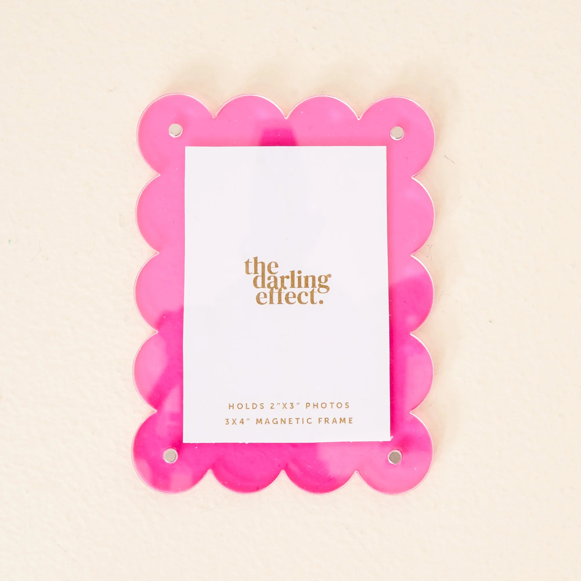 Mini Acrylic Frame Magnet- Hot Pink