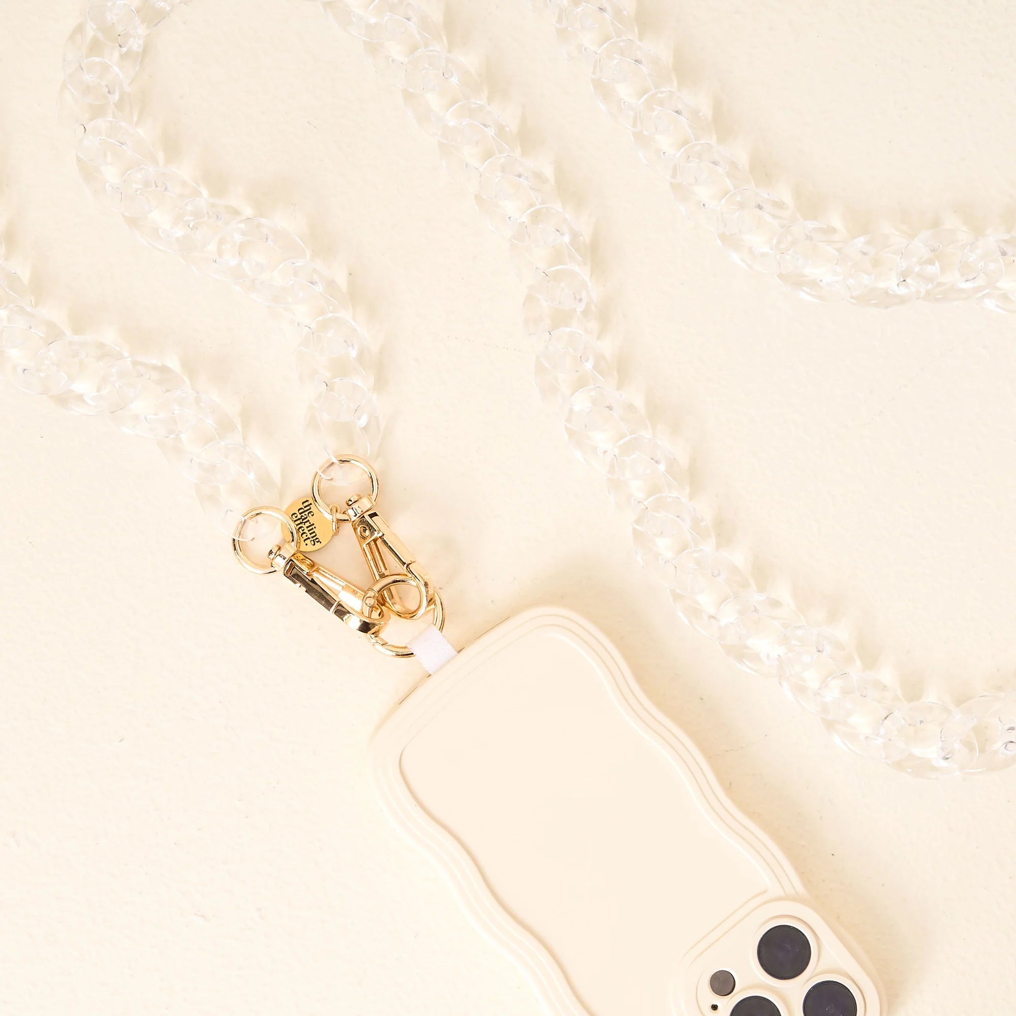 Hold the Phone Crossbody Chain- Clear