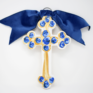 Hallelujah Cross (blue)