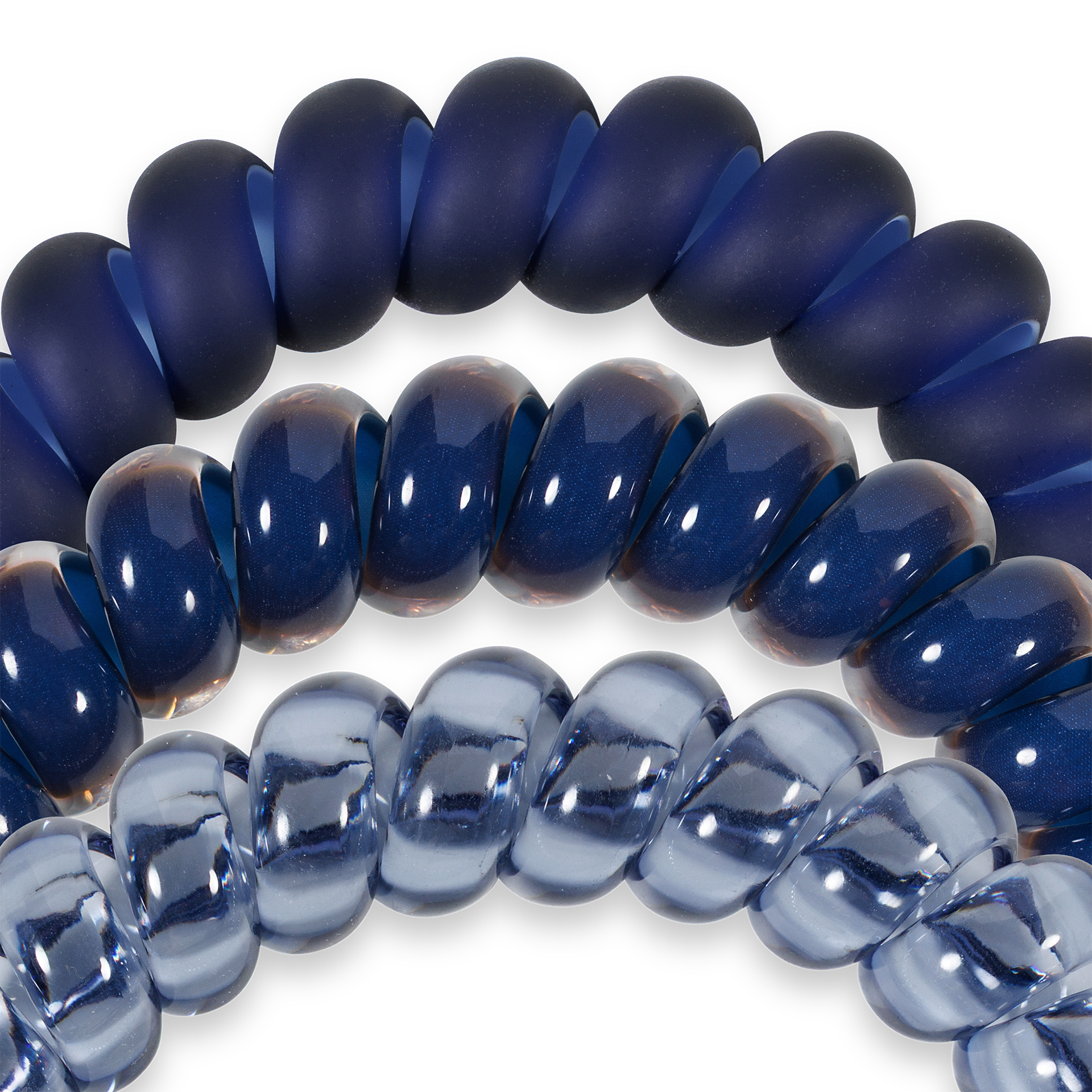 Spiral Hair Coils | Large | Nightfall Navy Hair Ties