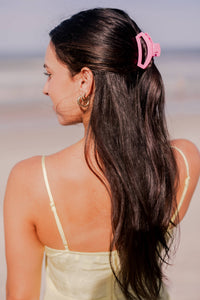 Open Paradise Pink Small Hair Clip