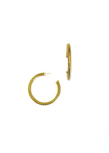 Covey Gold Hoop Earrings