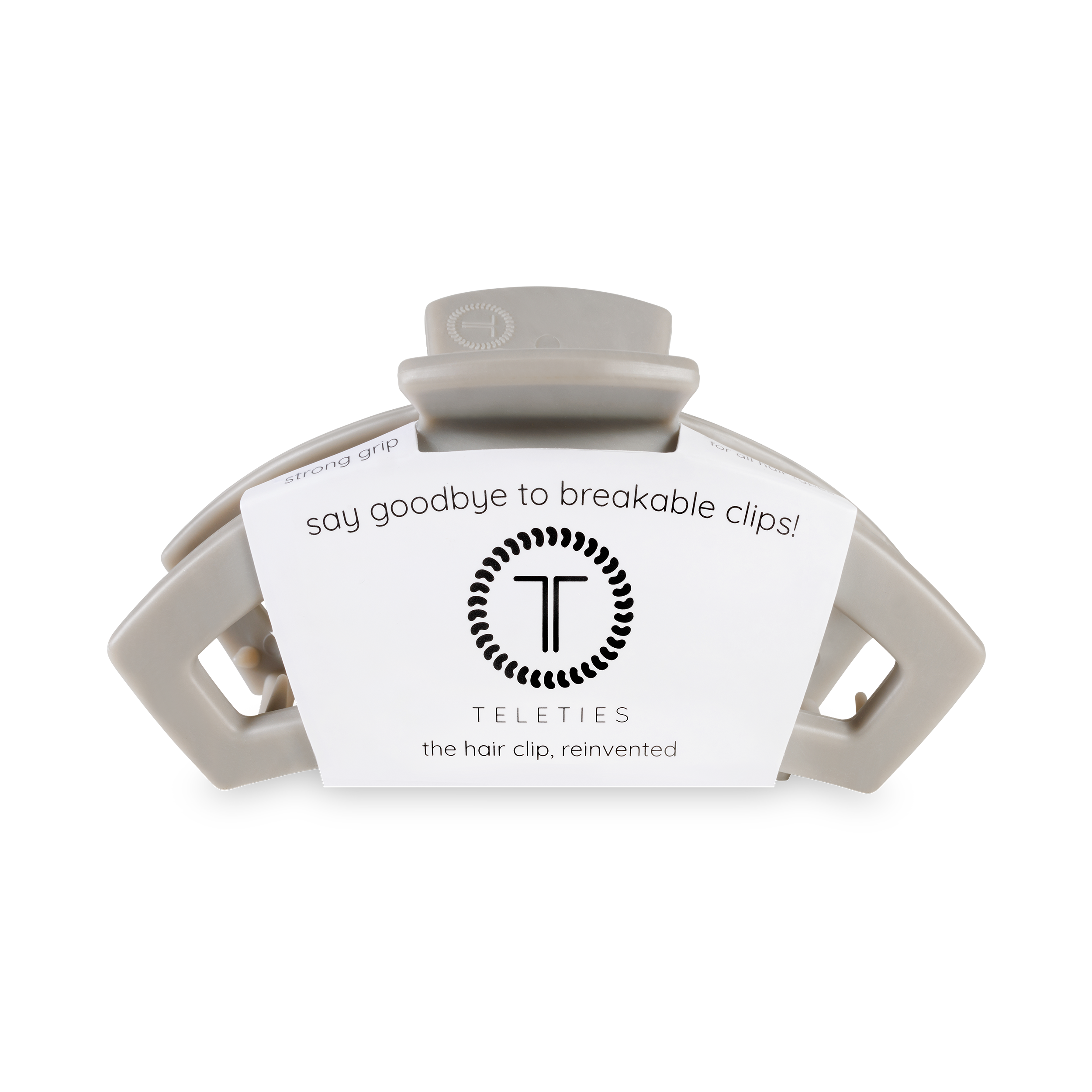 Open Hair Clip | Medium | Silver Flames