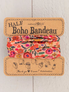 Half Boho Bandeau® Headband - Blush Floral