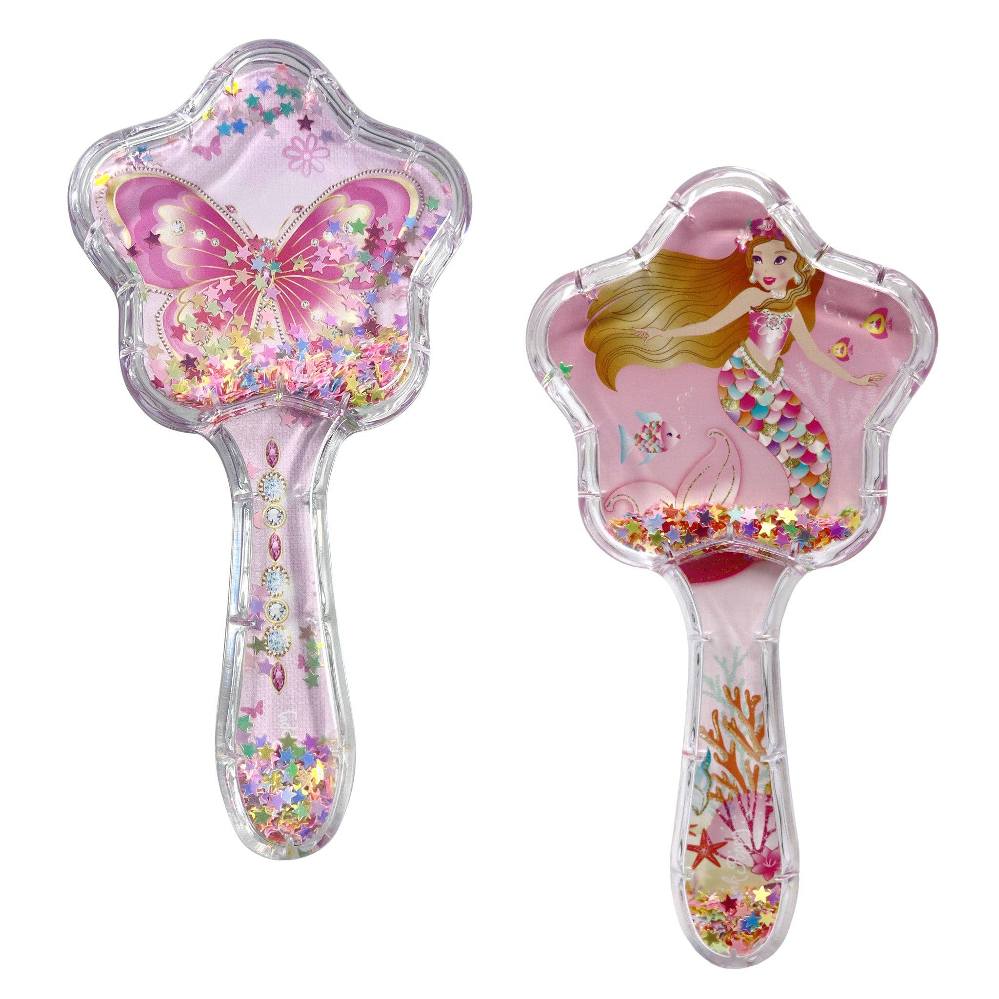 Enchanted Mermaid & Dazzling Butterfly Hair Brush | Pack of 12