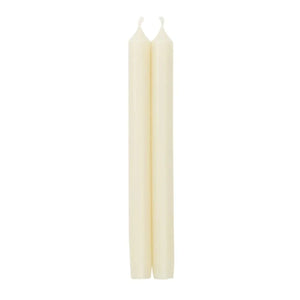 Caspari Straight Taper 10" Candles in Ivory