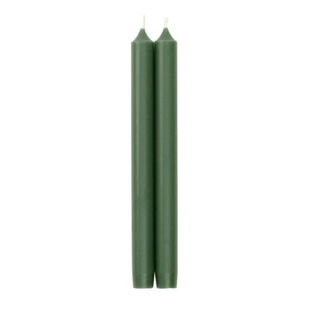 Hunter Green Duet Candles Pairs 10 in | Caspari