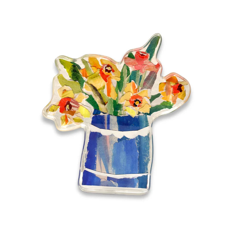 Daffodil Acrylic Bloom Block - Lauren Dunn