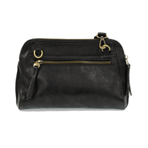 Black Gigi Crossbody With Woven Wrist Strap