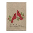 Cardinal Embroidered Towel