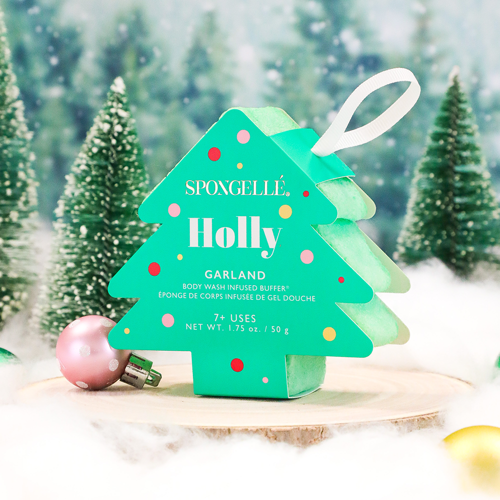 Holly Garland Holiday Tree Buffer | Spongelle