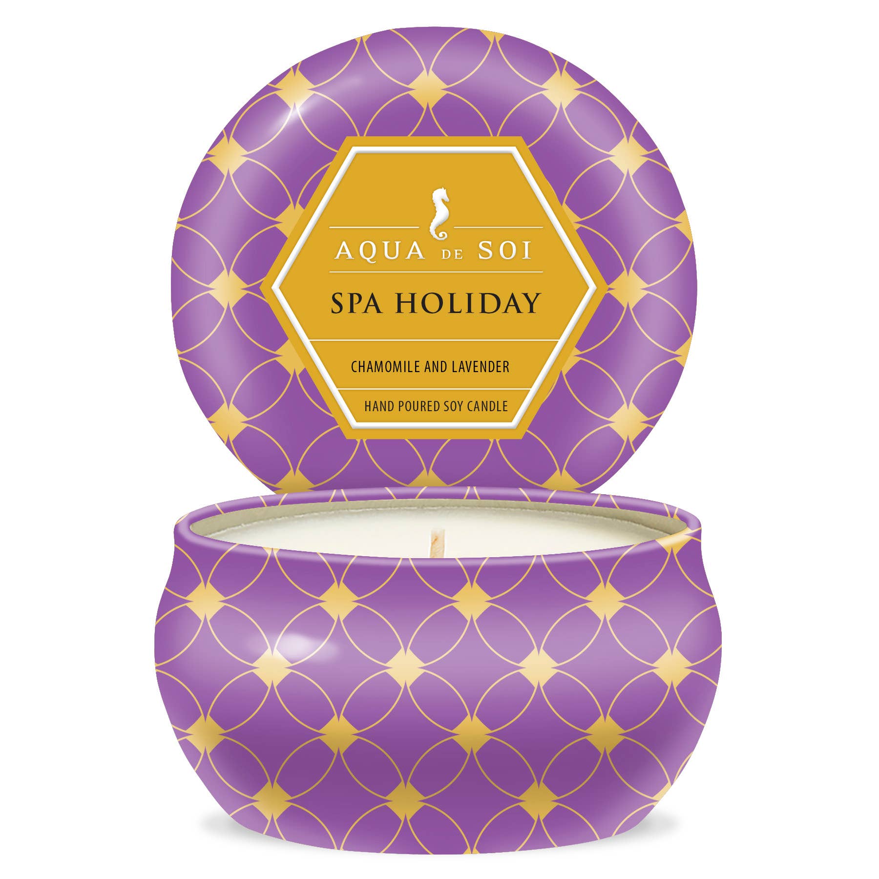 Spa Holiday 9oz Aqua De SOi Tin Candle