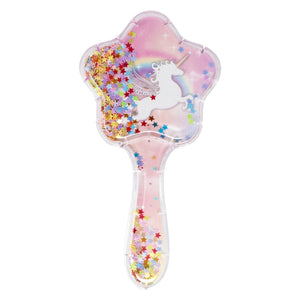 Unicorn & Vibrant Vacation Holographic Glitter Hairbrush