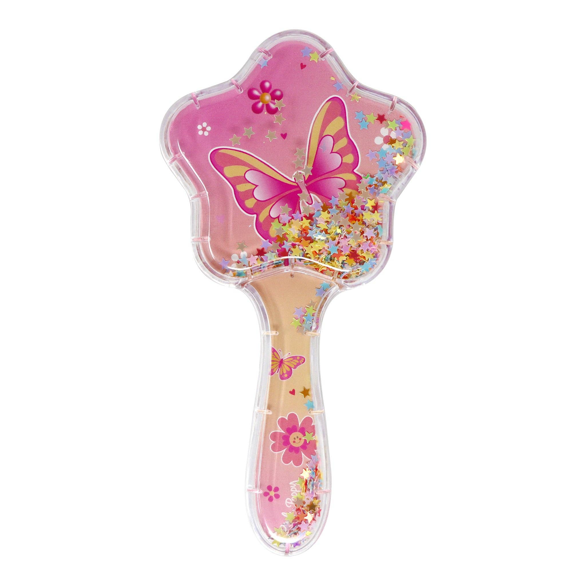 Unicorn & Vibrant Vacation Holographic Glitter Hairbrush